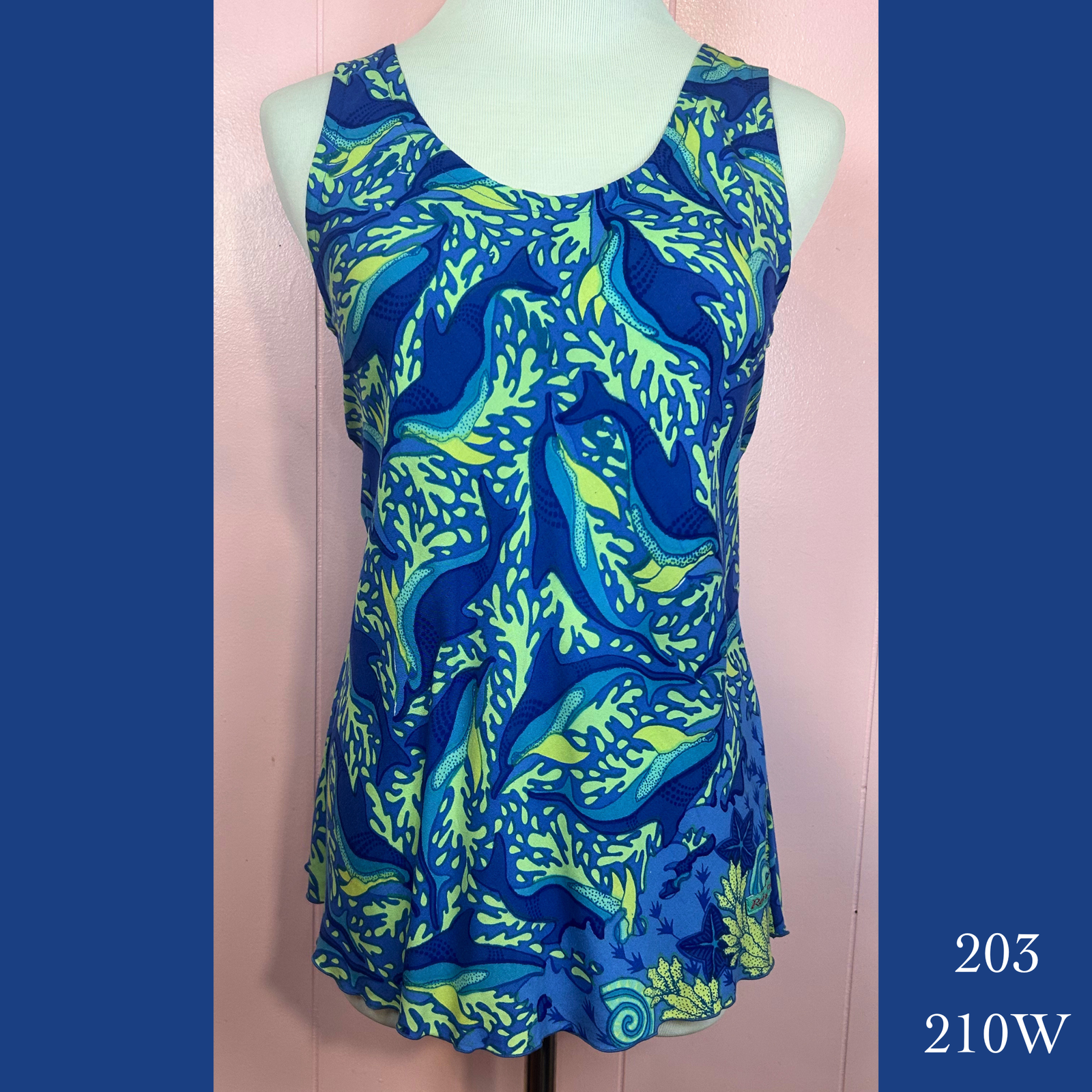 203 - 210W, Bias Cut Tank Top