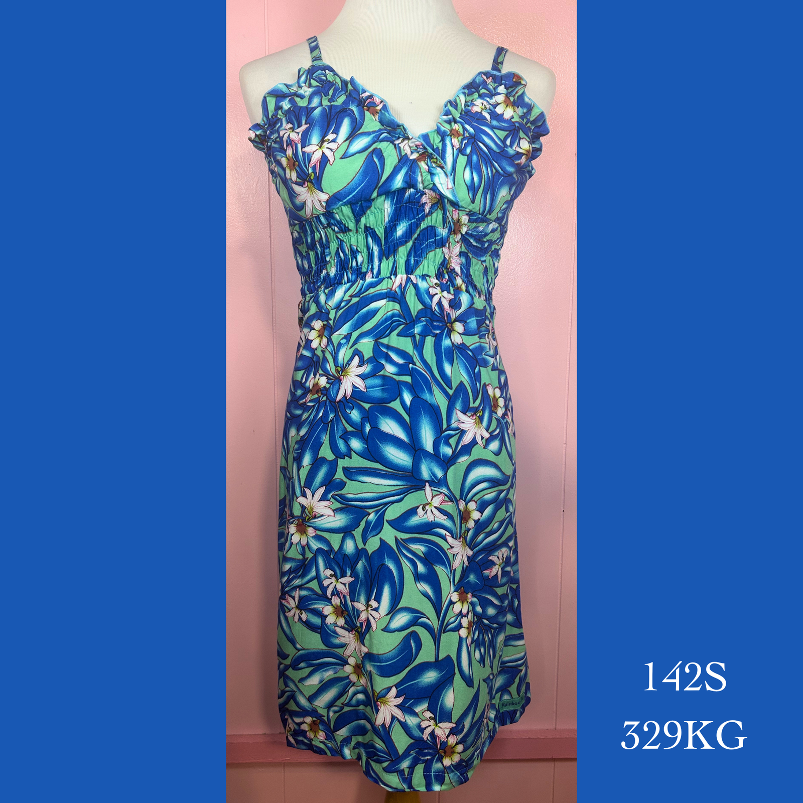 142S - 329KG , Elastic Sun Dress