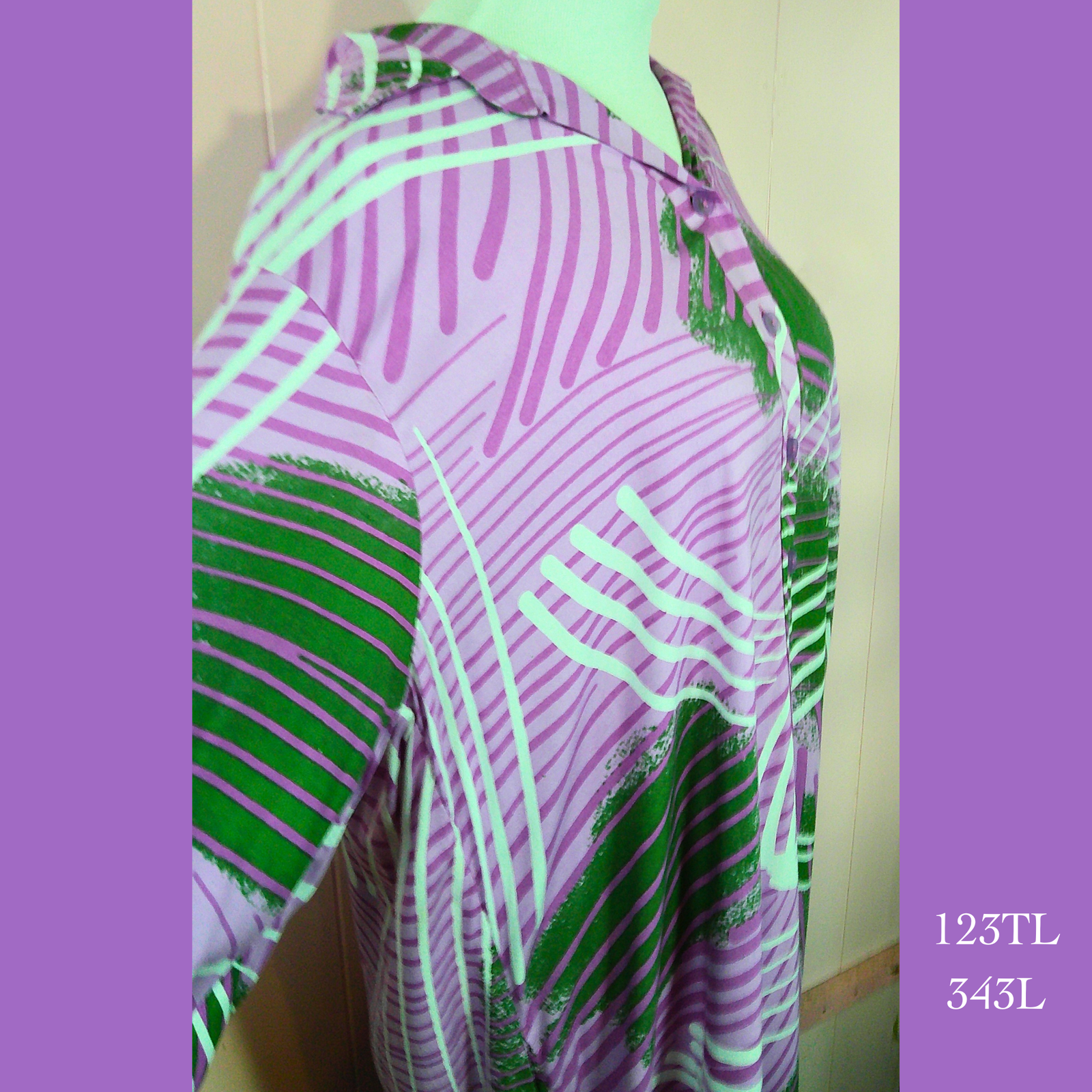 123TL- 343L, Long Shirt Dress