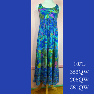 107L - 353QW/206QW/381QW; Racer Back Tier Dress