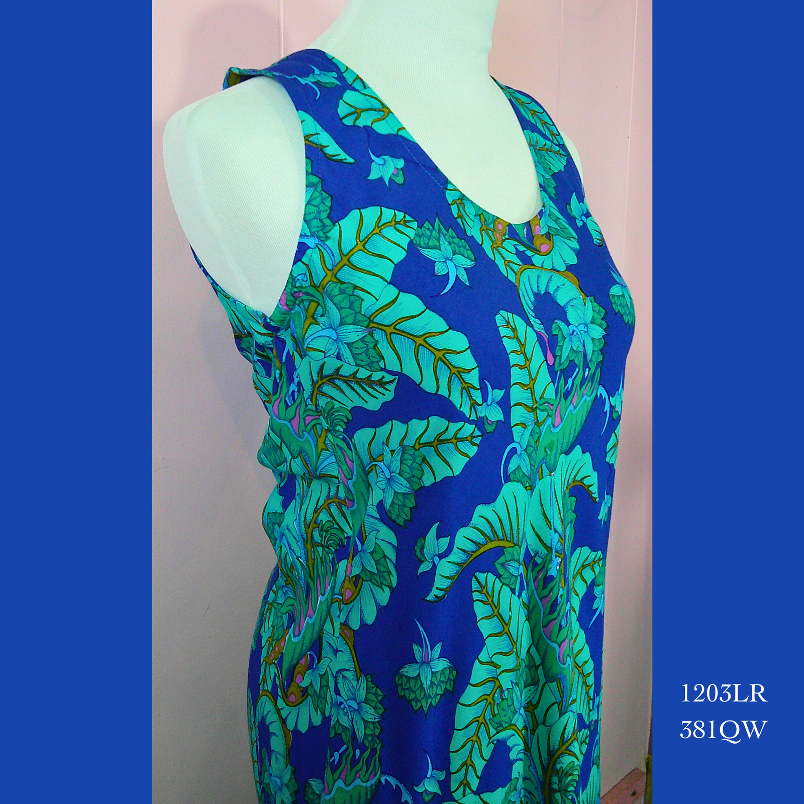 1203LR - 381QW , Tank dress with ruffle