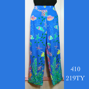 410- 219TY , Elastic Back Capri Pants