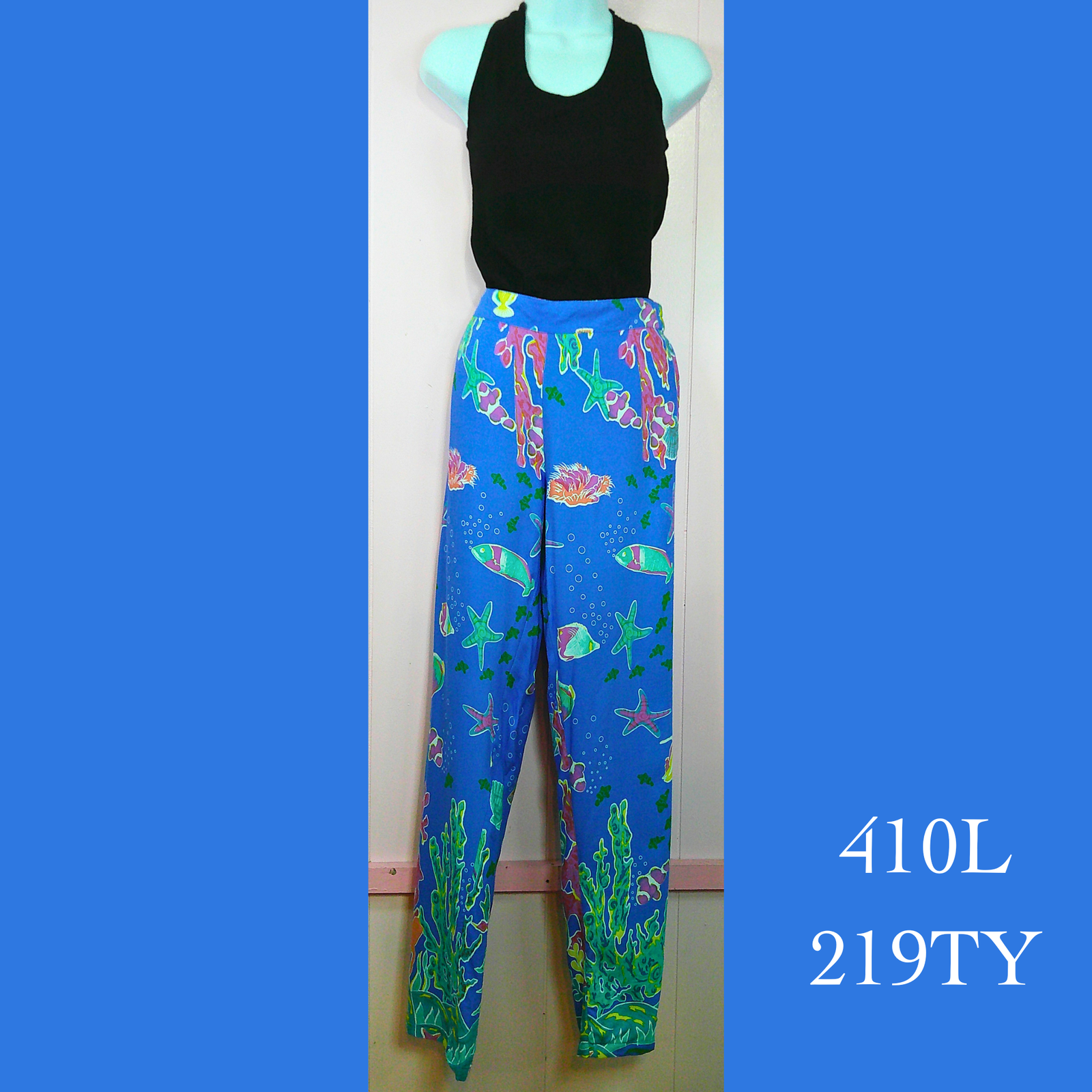 410L- 219TY , Elastic Back Capri Pants