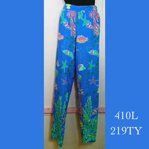 410L- 219TY , Elastic Back Capri Pants