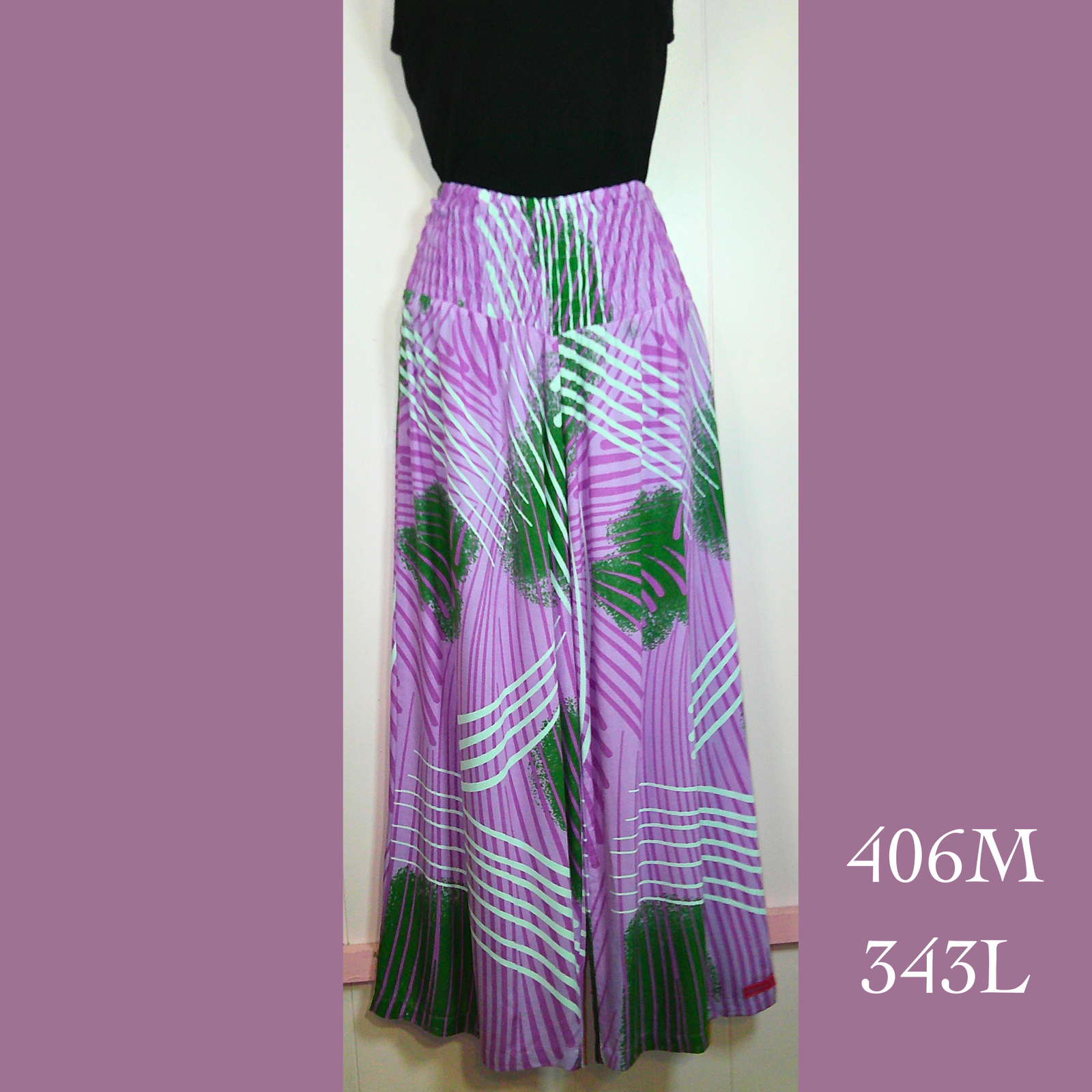 406M - 343L , Elastic Ribbed Pants