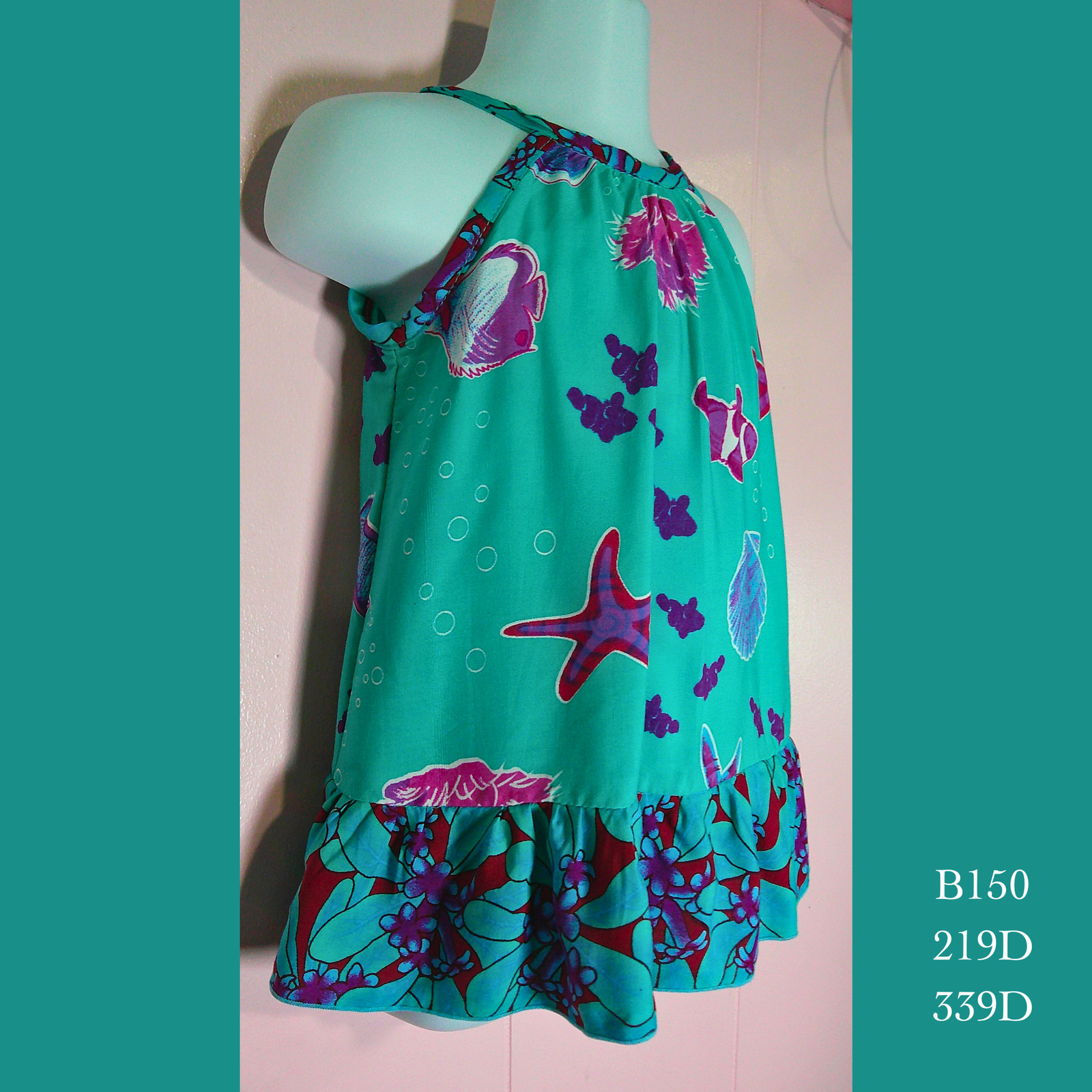 B150 - 219D/339D , Baby Draw String Back Dress