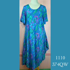 1110 - 374QW , Resort Dress with Sleeves and Pockets