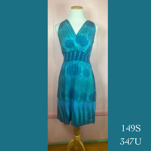 149S - 347U, Halter Back Dress with Pockets