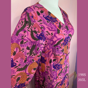 198 - 203L , Kimono Robe with Pockets