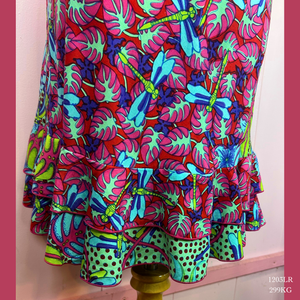 1203LR - 299KG , Tank Dress with Ruffle