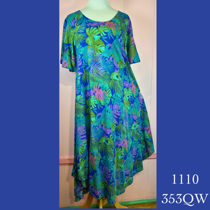 1110 - 353QW , Resort Dress with Pockets and Sleeves