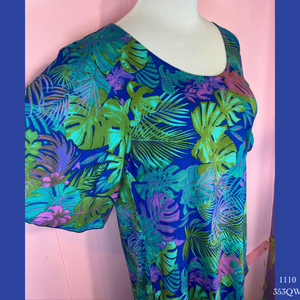 1110 - 353QW , Resort Dress with Pockets and Sleeves