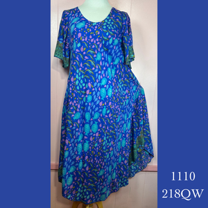 1110 - 218QW , Resort Dress with Pockets and Sleeves