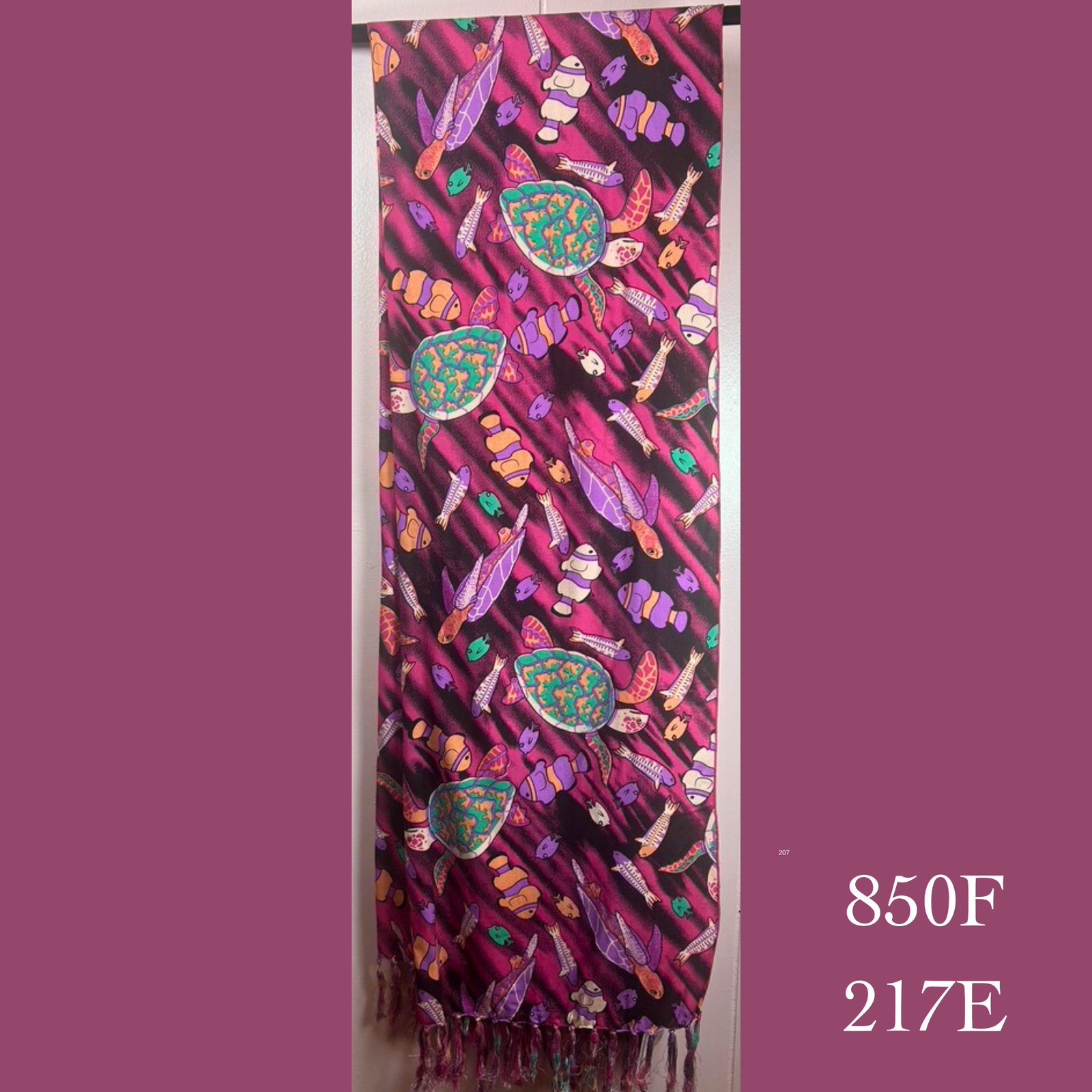 850F - 217E , Fringed scarf