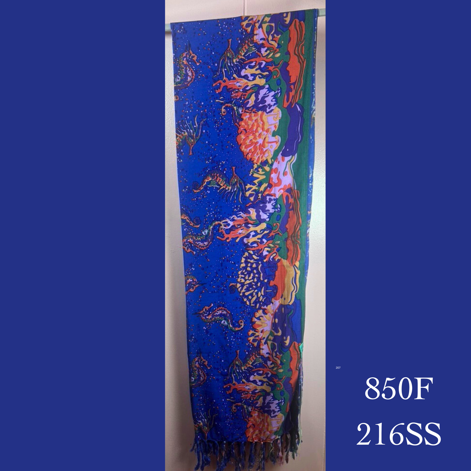 850F - 216SS , Fringed scarf