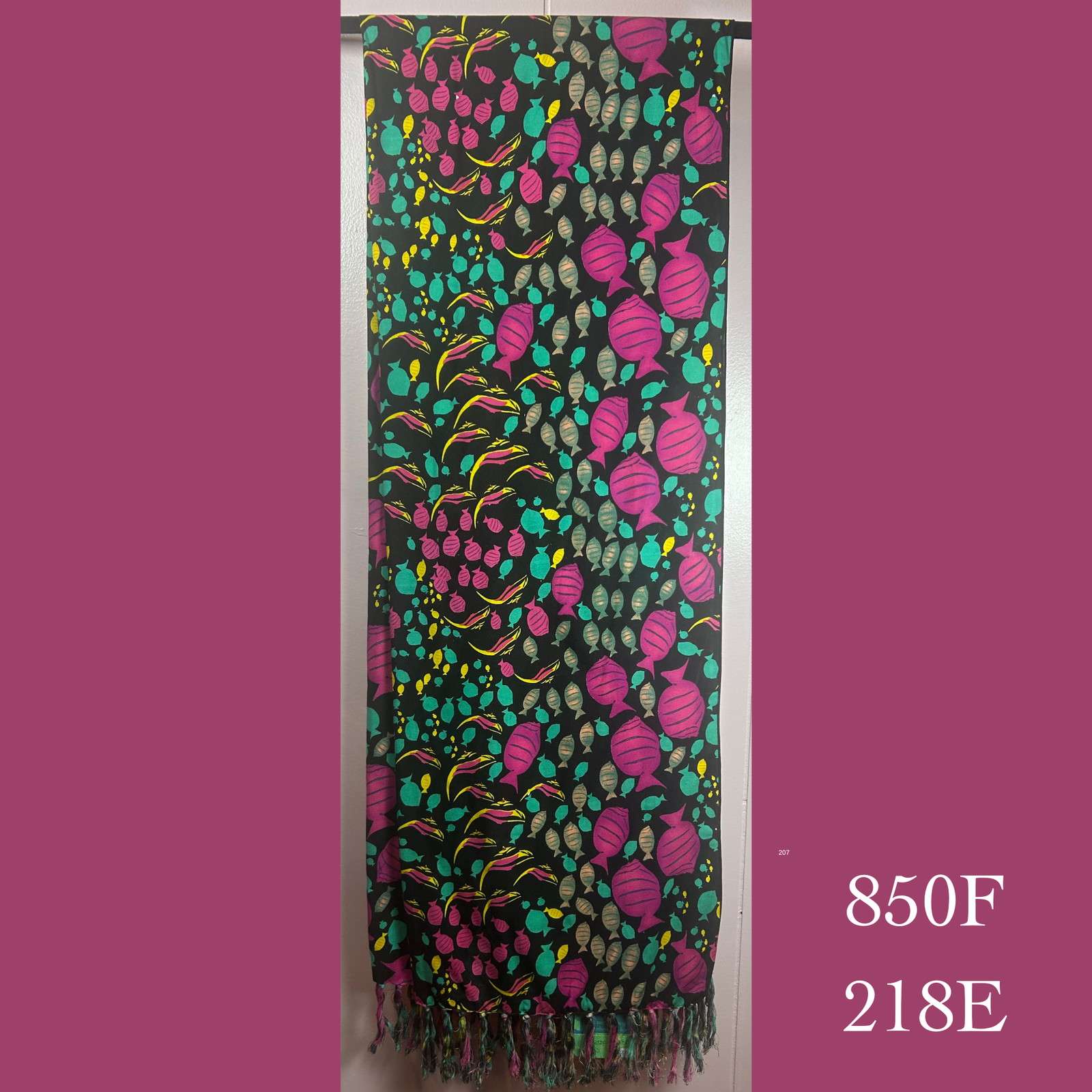 850F - 218E , Fringed scarf