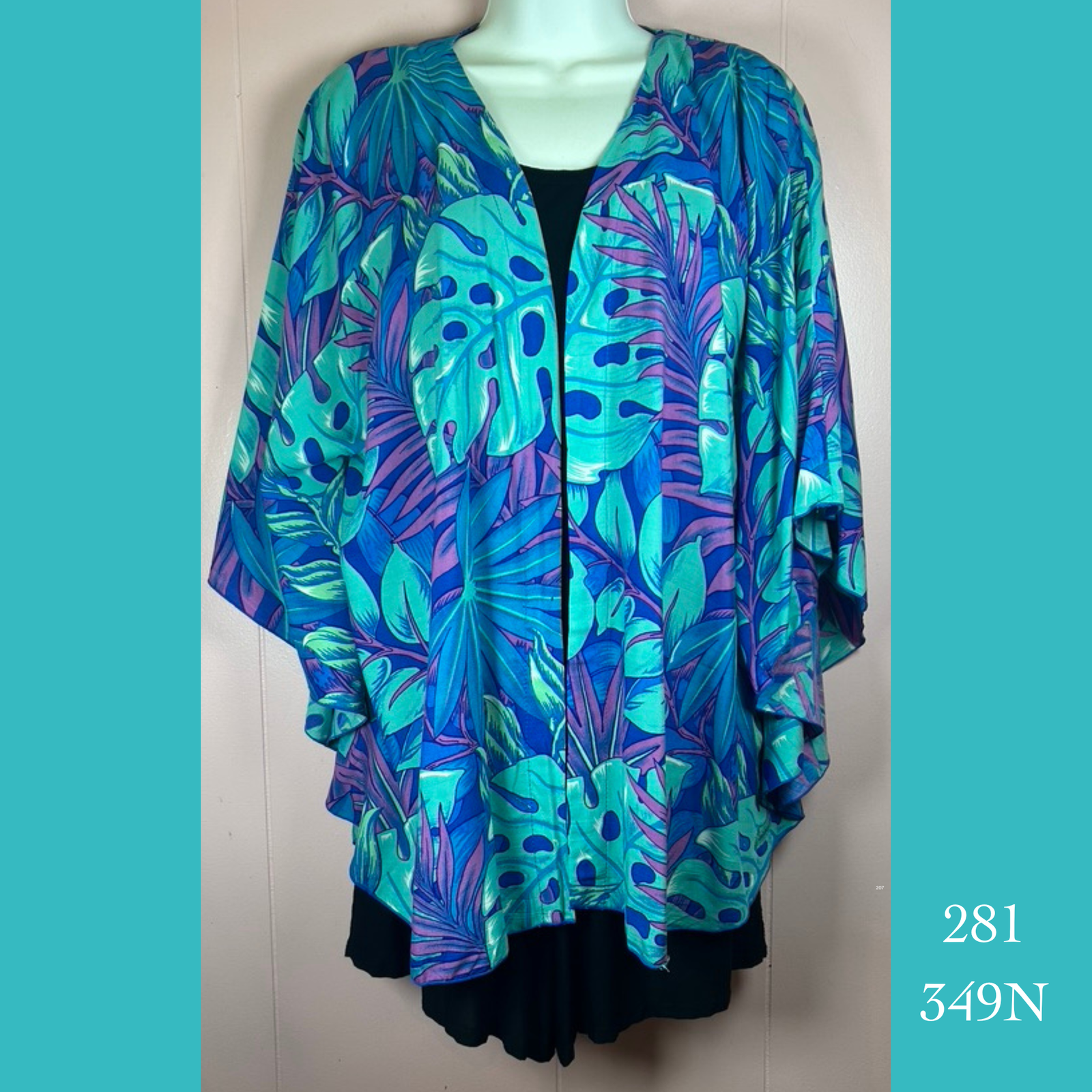 281X - 352BW , Flare sleeve blouse Plus Size