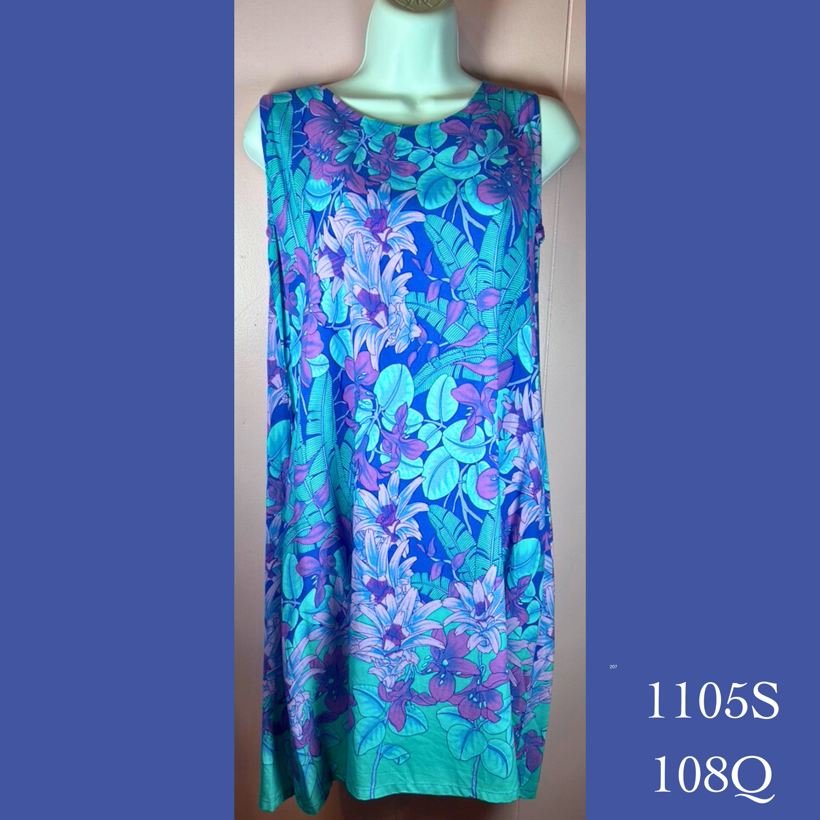 1105S - 108Q, Swing Dress with pockets