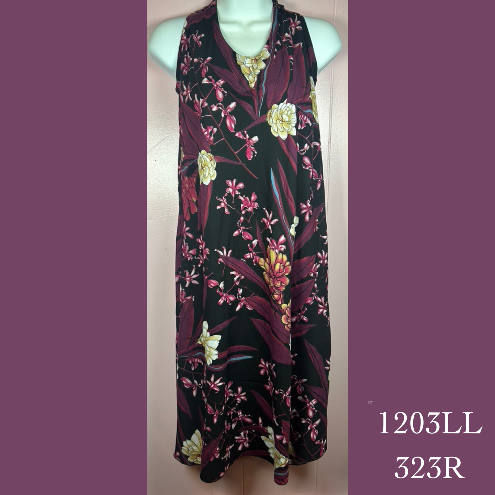 1203LL - 323R , Tank dress