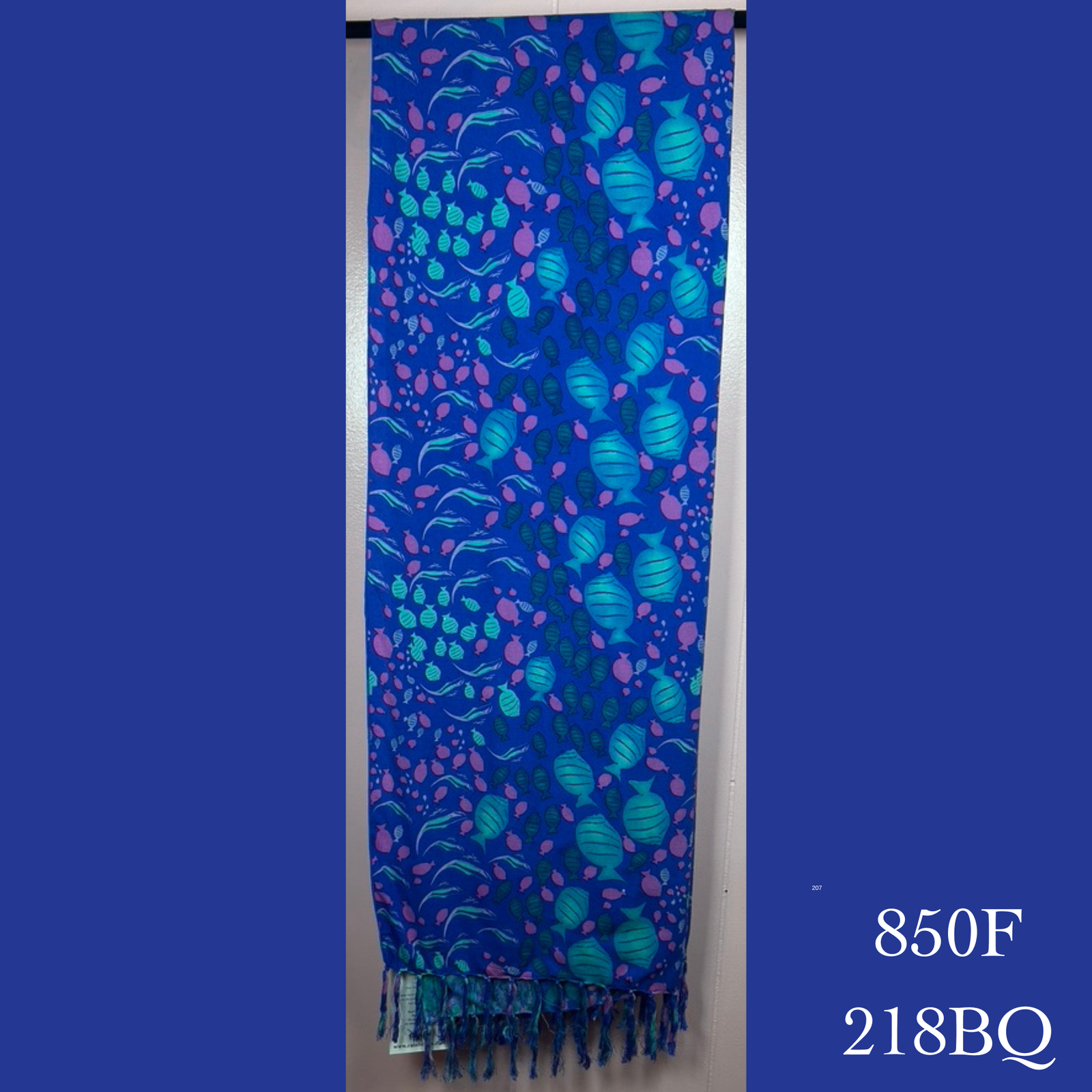 850F - 218BQ , Fringed scarf