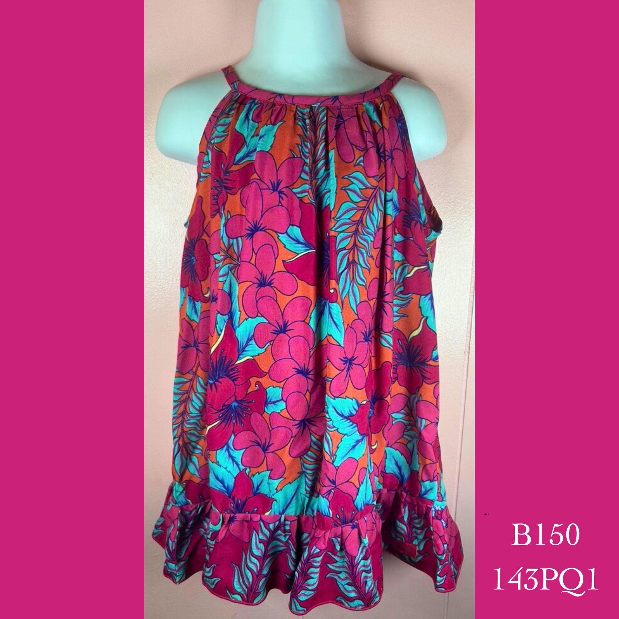 B150 - 143PQ1  , Draw string back dress