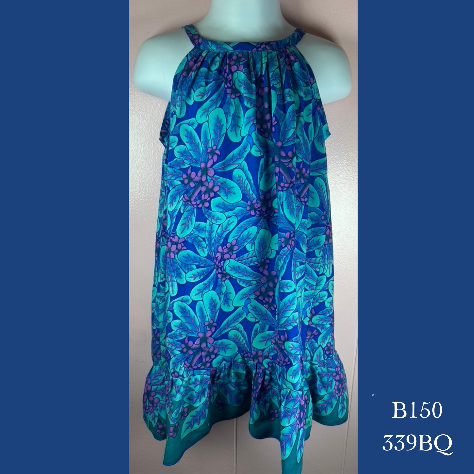 B150 - 339BQ , Draw string back dress