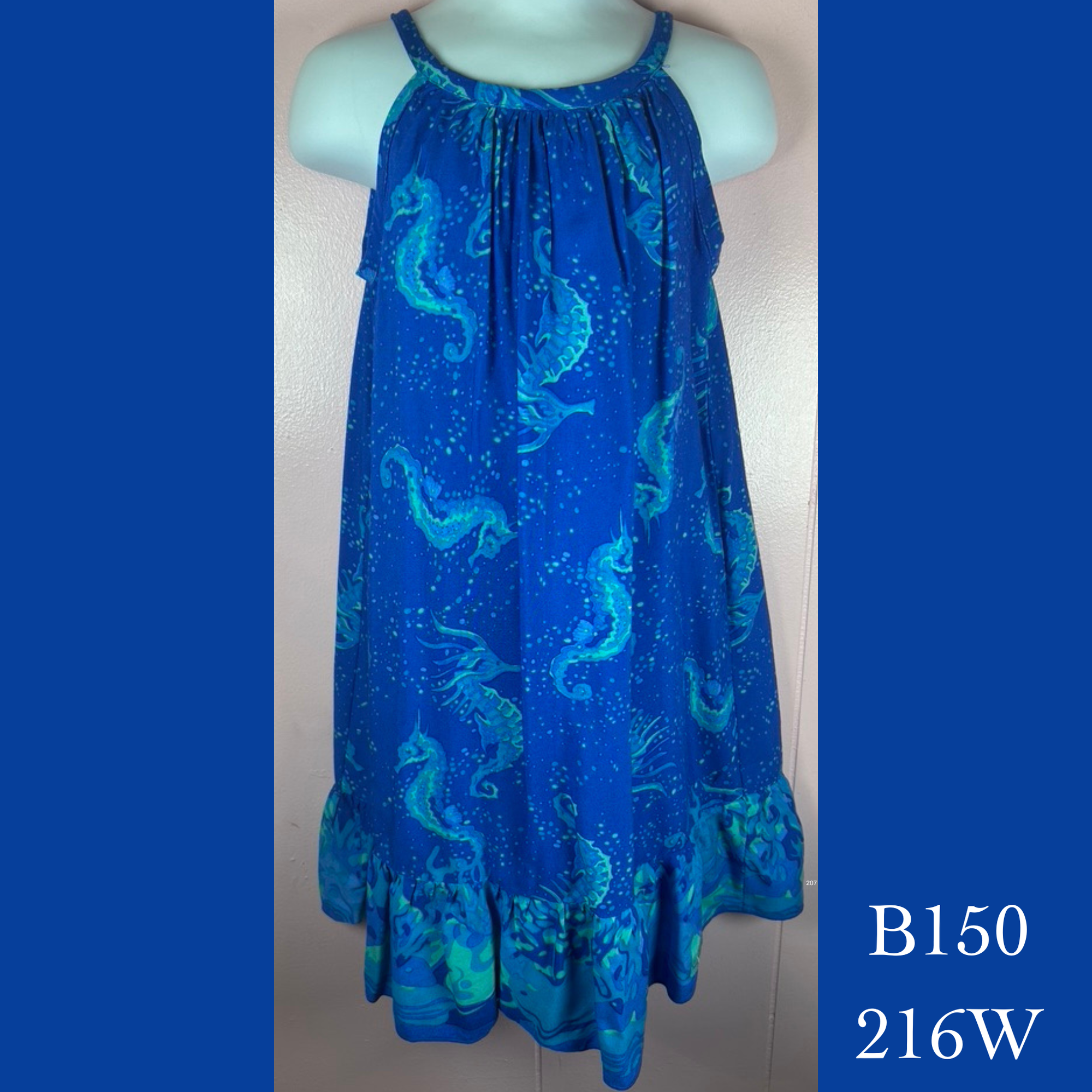 B150 - 216W , Draw string back dress