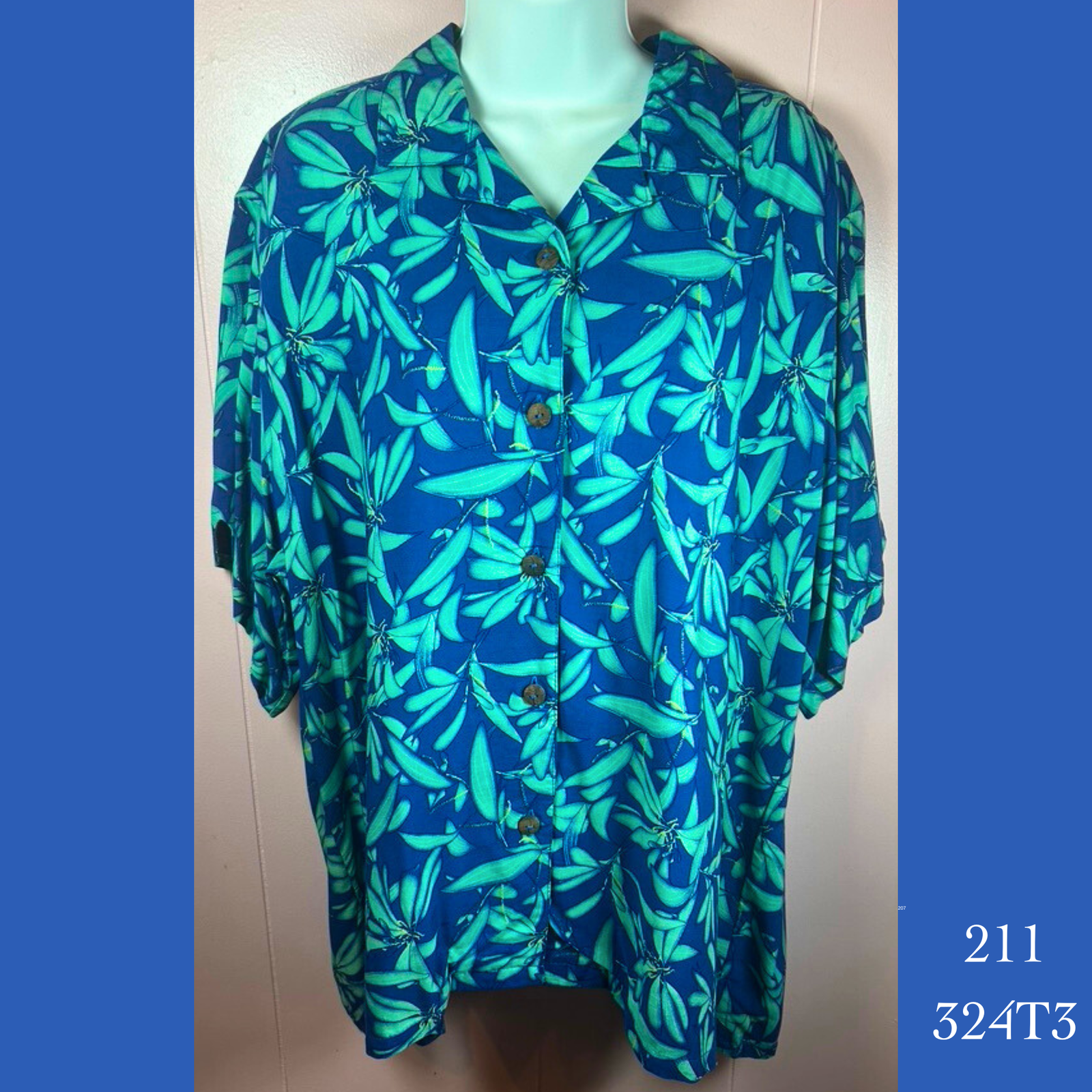 211X - 324T3, Women's Aloha shirt plus size