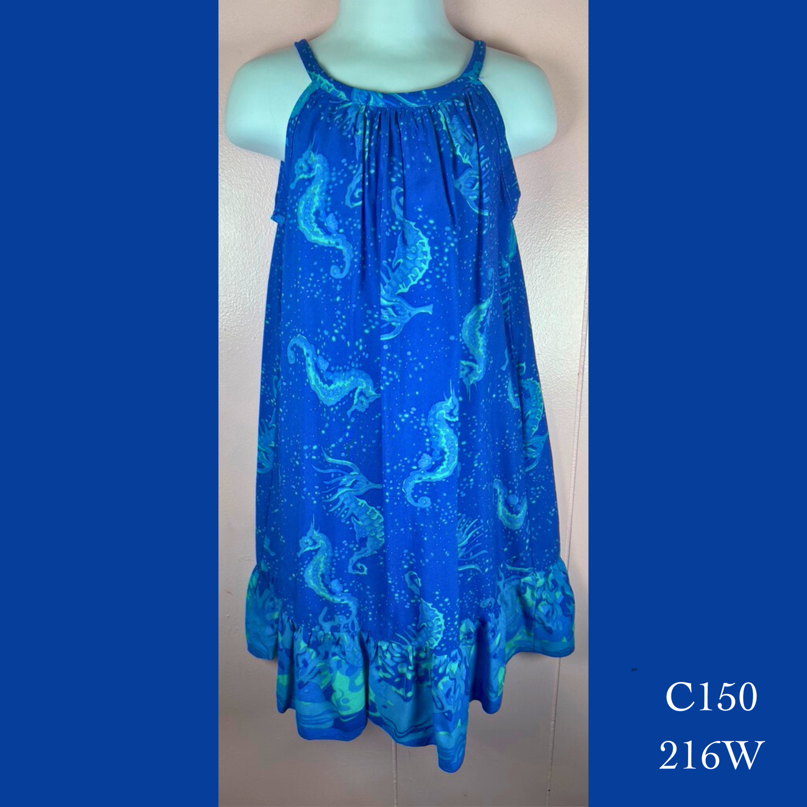 C150 - 216W, Drawstring back A Line dress