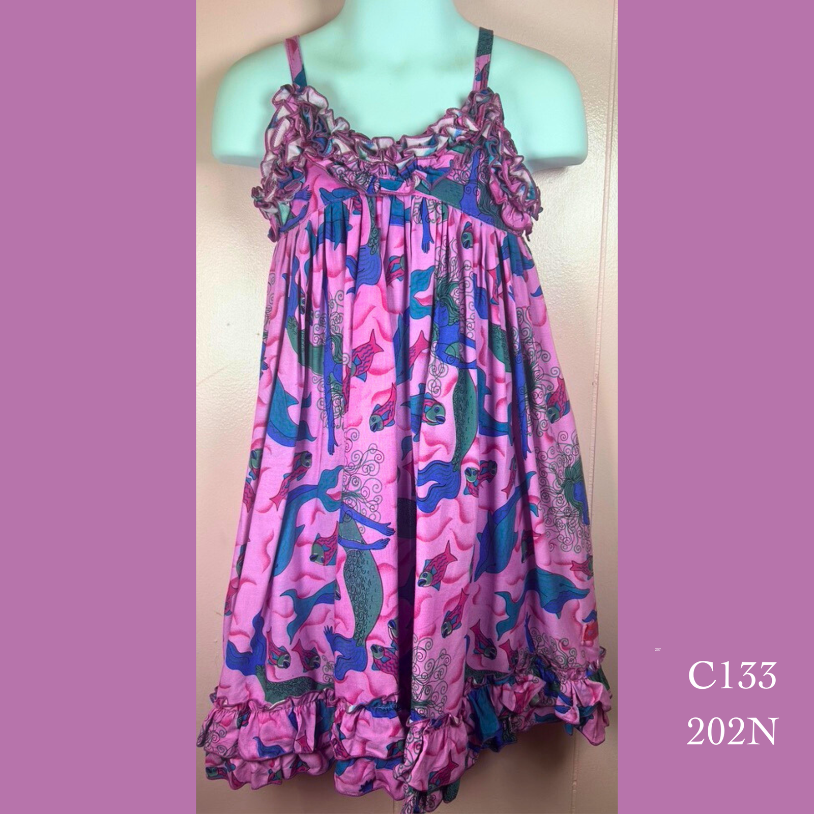 C133 - 202N , Ruffle top dress
