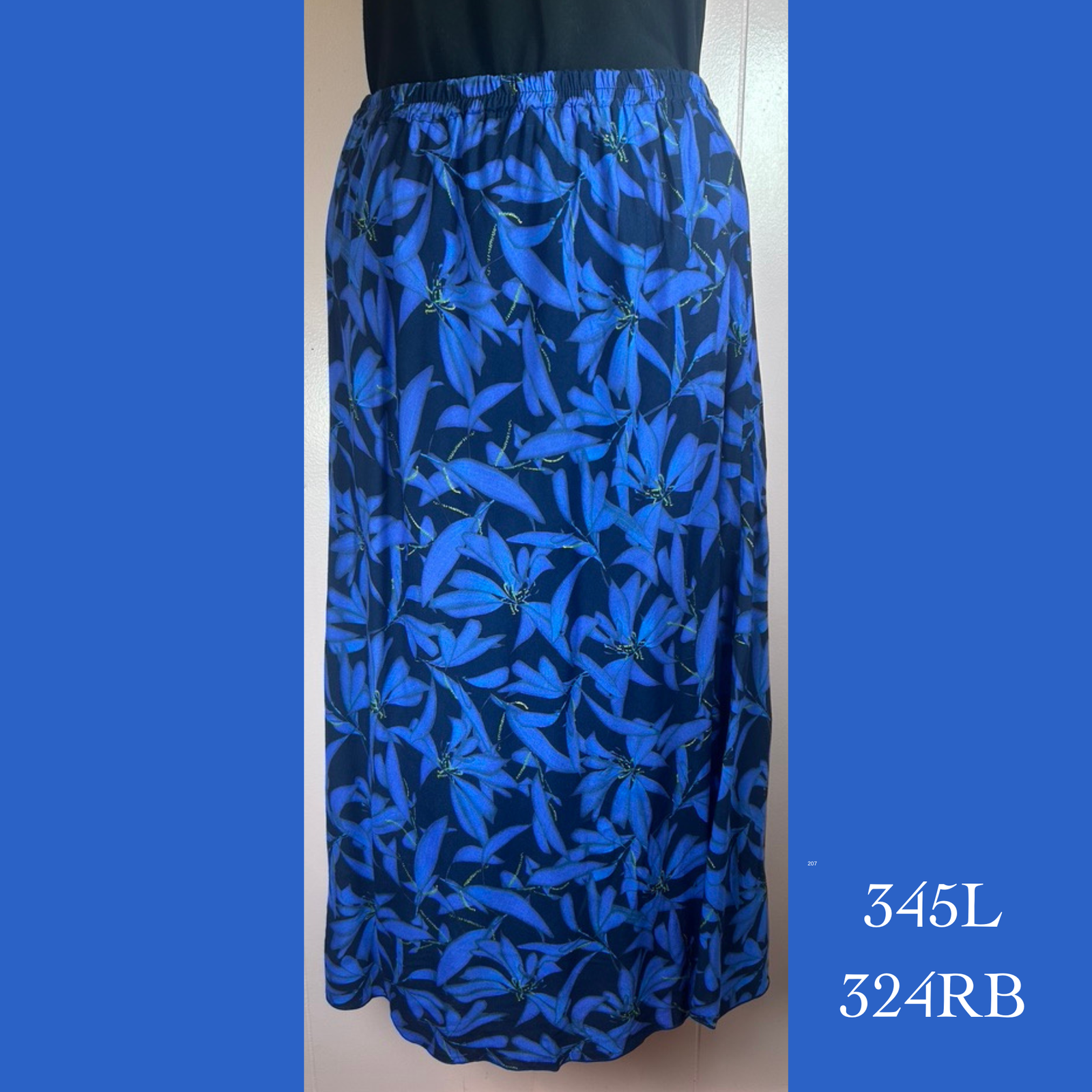 345L - 324RB - Slinky skirt mid length
