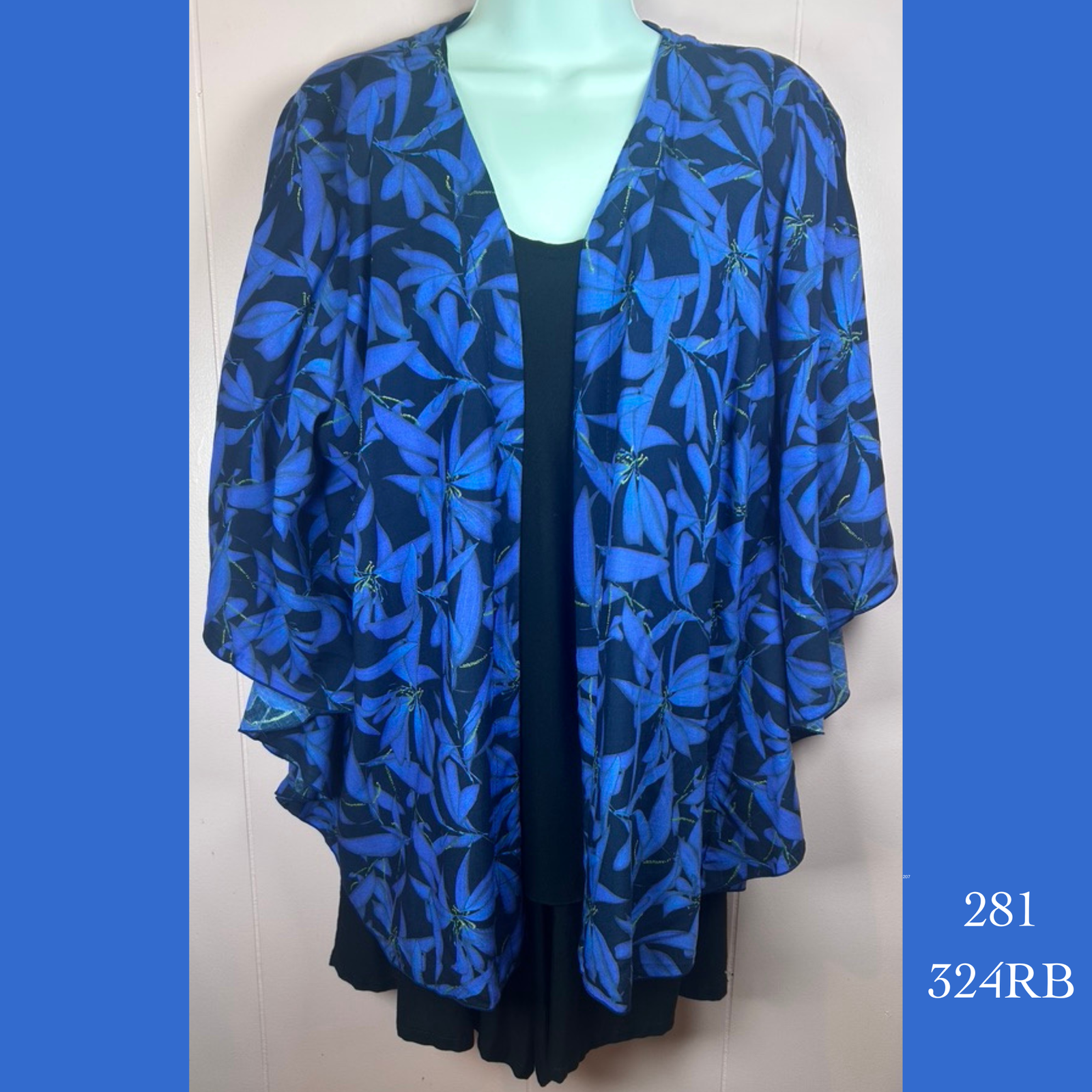 281X - 324RB , Flare sleeve blouse Plus Size