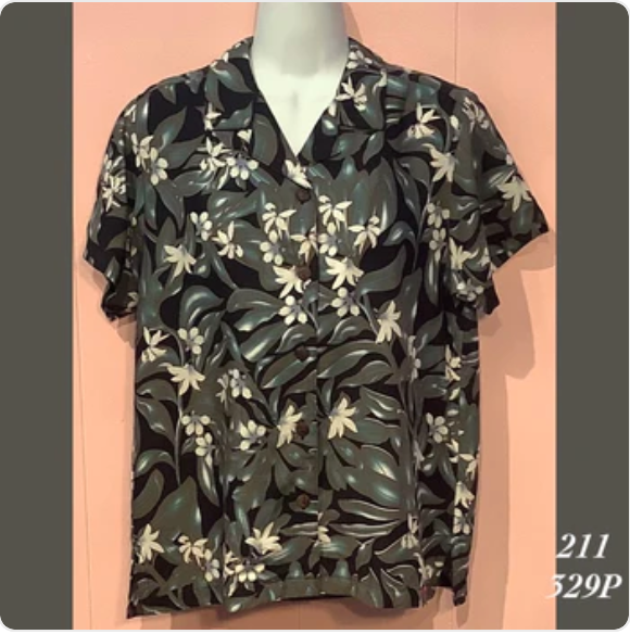 211X - 329P , Women's Aloha shirt plus size