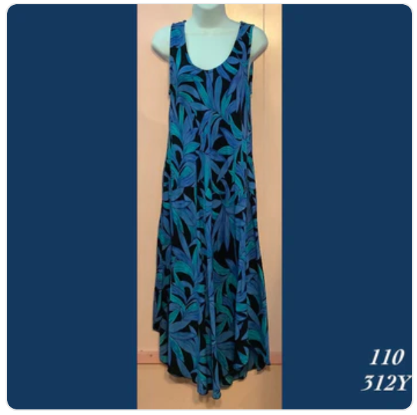 110X - 312Y , Resort Dress with pockets plus size