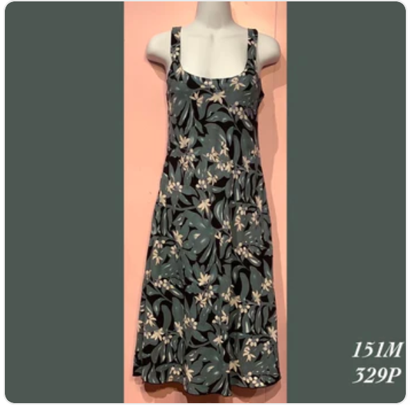 151MX - 329P , Bias strap dress mid length plus size