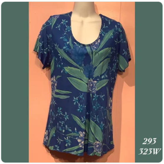 293X - 323W , Sleeved bias top plus size