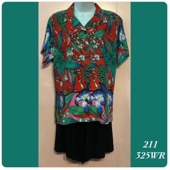 211X - 325WR , Women's Aloha shirt  plus size