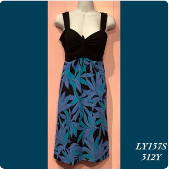 LY137SX - 312Y , Tie front dress plus size