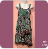 101X - 344E , Tier strap dress plus size