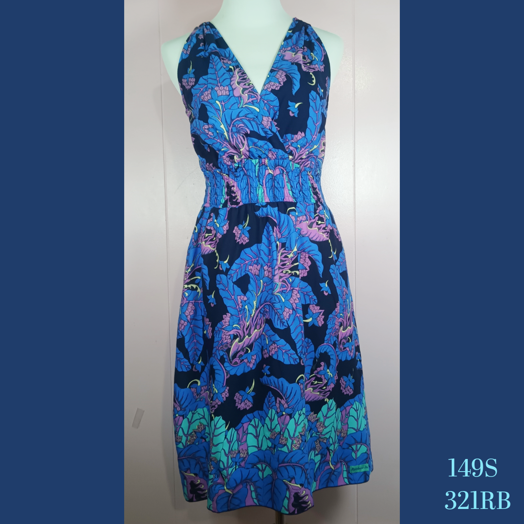 149S - 381RB, Halter Back Dress with Pockets