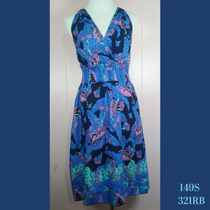 149S - 381RB, Halter Back Dress with Pockets