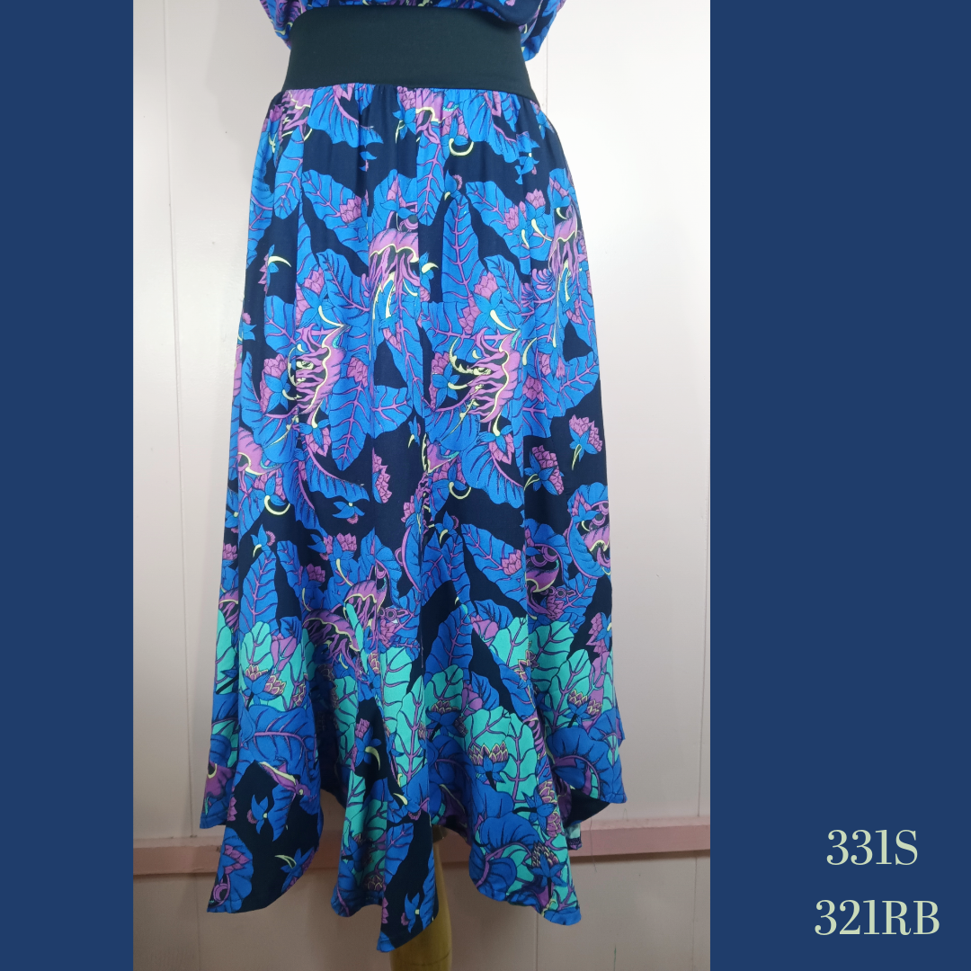 331S - 381RB , Spiral Skirt with Lycra Waistband