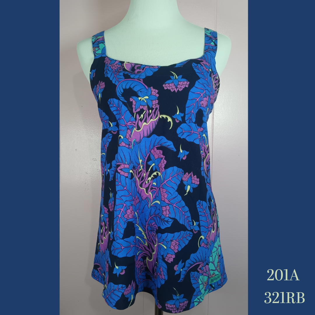 201A - 381RB, Bias Cut Strap Top