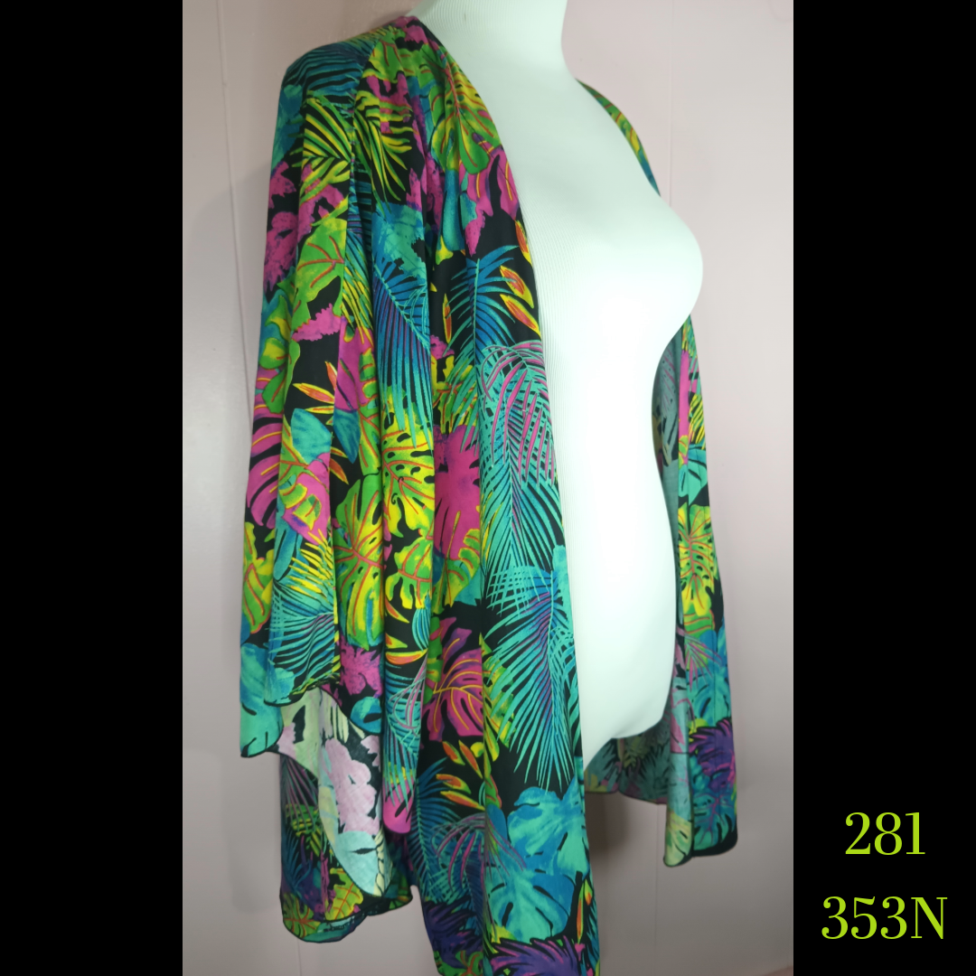 281X - 353N, Plus Size Flare Sleeve Blouse