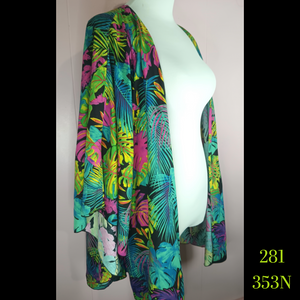 281X - 353N, Plus Size Flare Sleeve Blouse