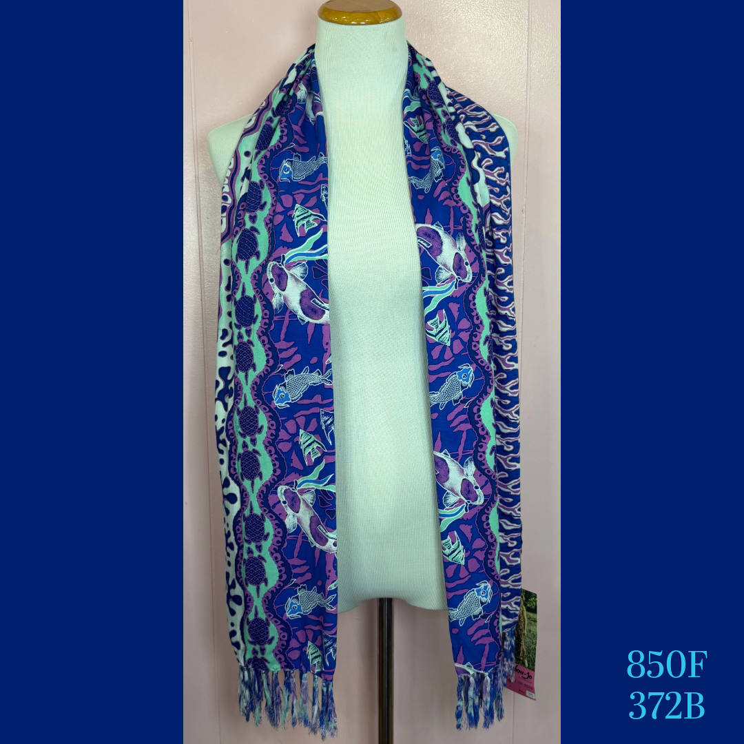 850F - 372B, Fringed Scarf