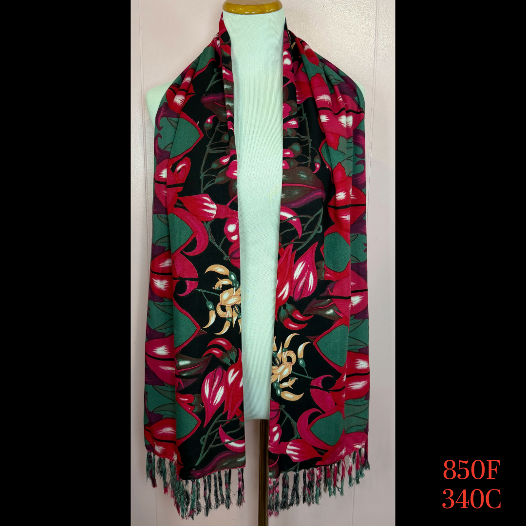 850F - 340C, Fringed Scarf