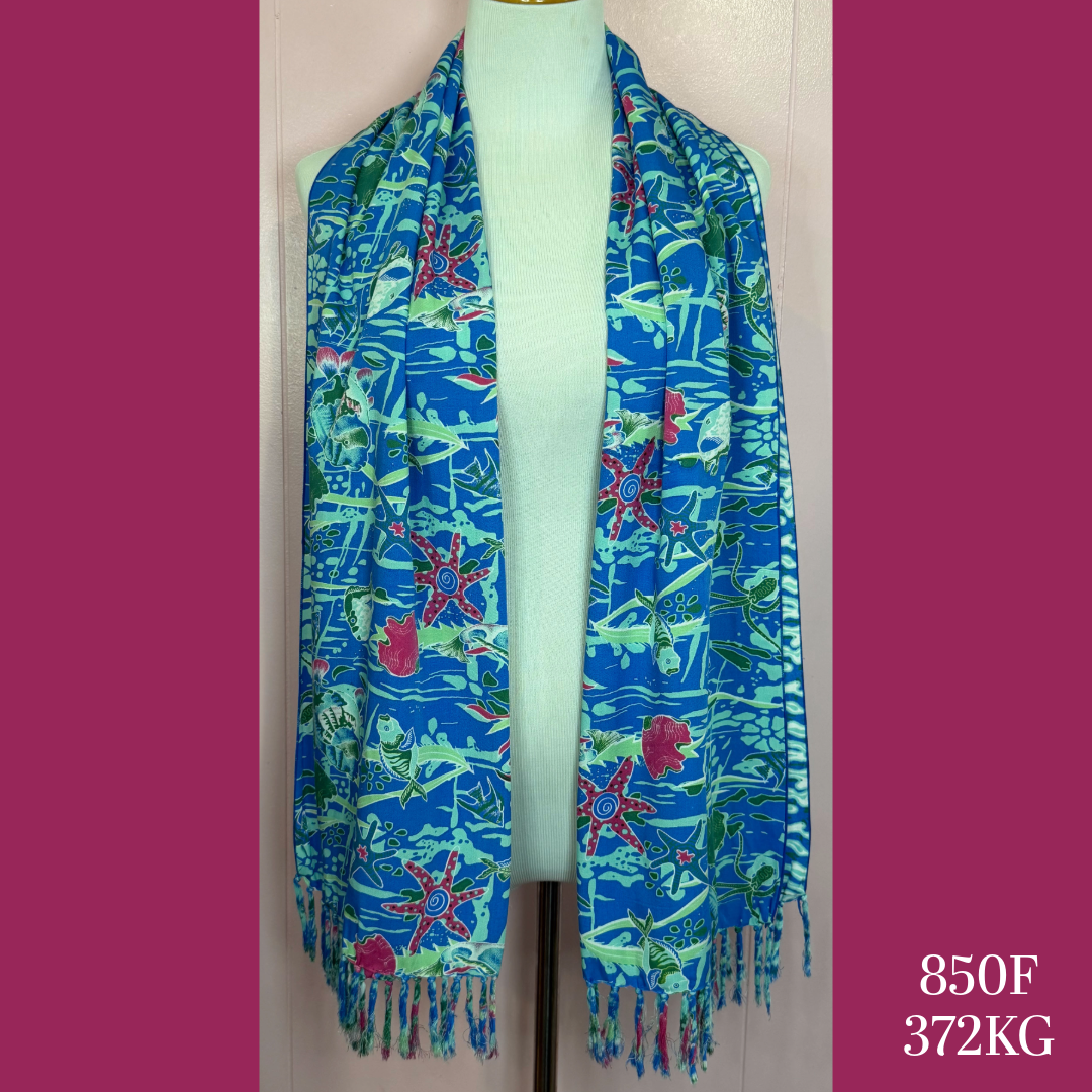 850F - 372KG , Fringed scarf