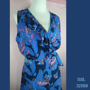 118L - 381RB, Sleeveless Wrap Maxi Dress