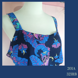 201A - 381RB, Bias Cut Strap Top